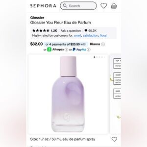 glossier you fleur eau de parfum